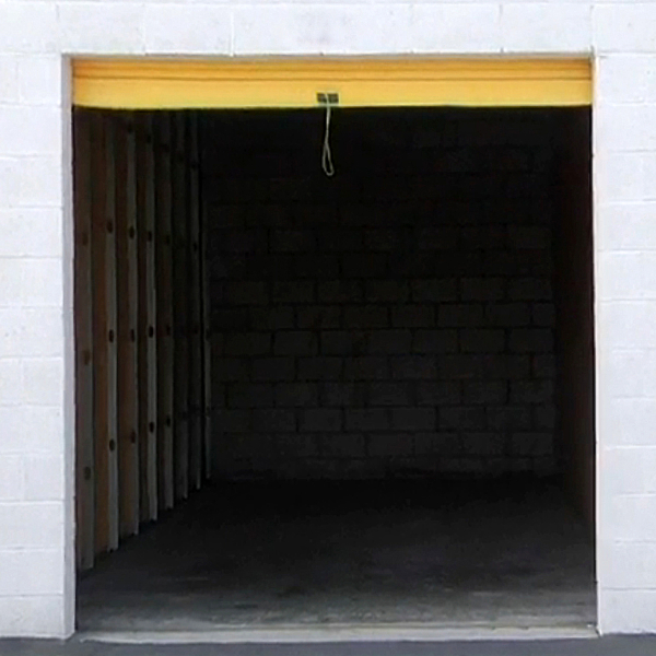 Yellow Roll Up Self-Storage Door